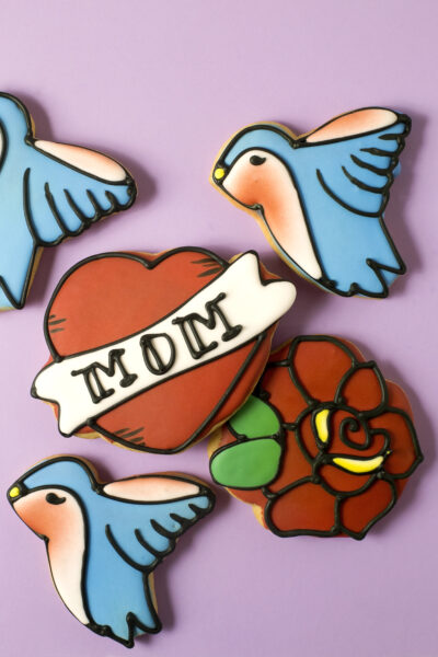 MOM Tattoo Cookie Set