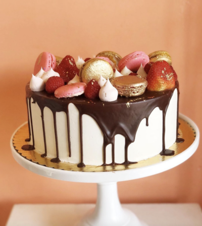 French Macaron Works Cake