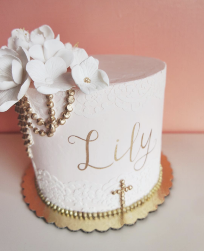 Rosary Lace Cake