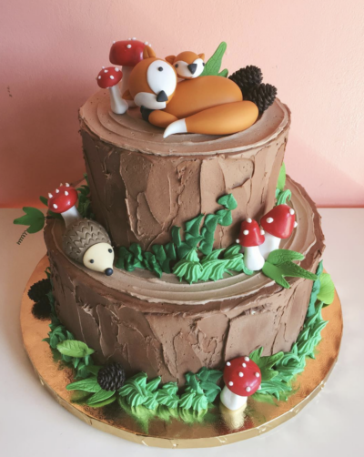 Woodland Animal Cake
