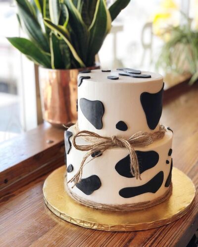 Cow Print Cake