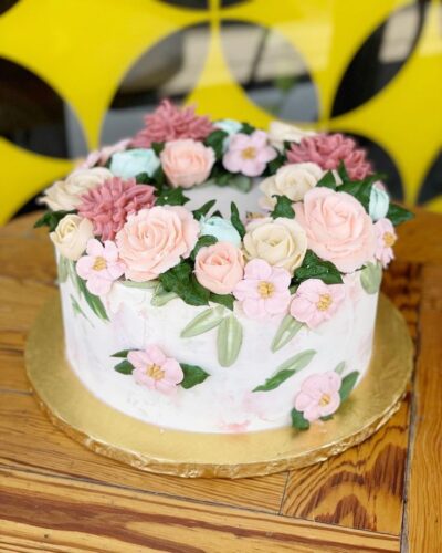 Floral Wreath Cake