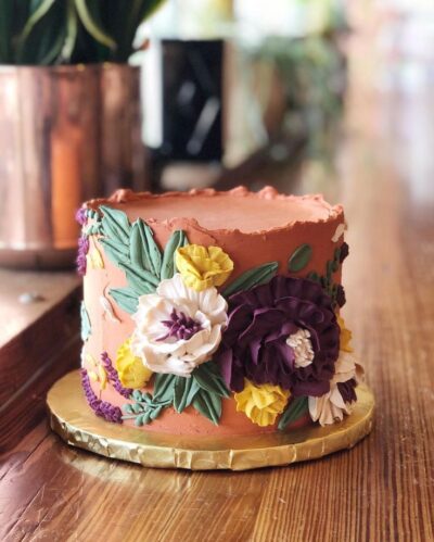 Palette Knife Flower Cake