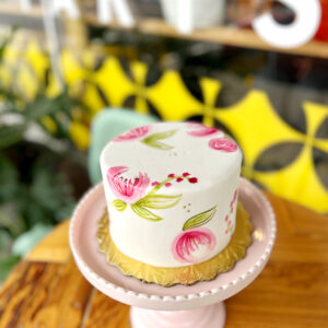 Watercolor Floral Cake