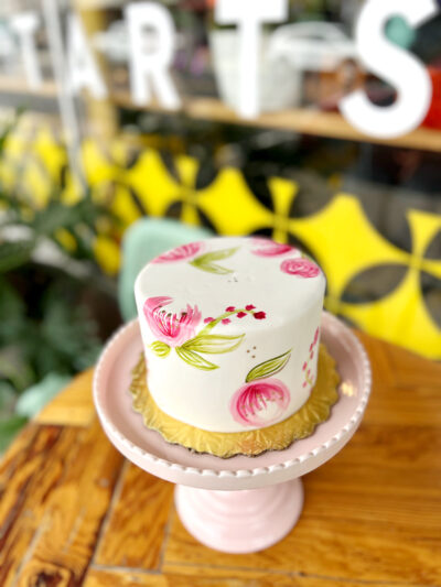 Watercolor Floral Cake