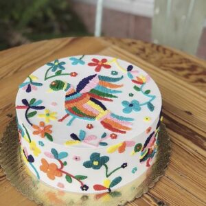 Folk Art Embroidery Cake