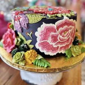 Floral Embroidery Cake